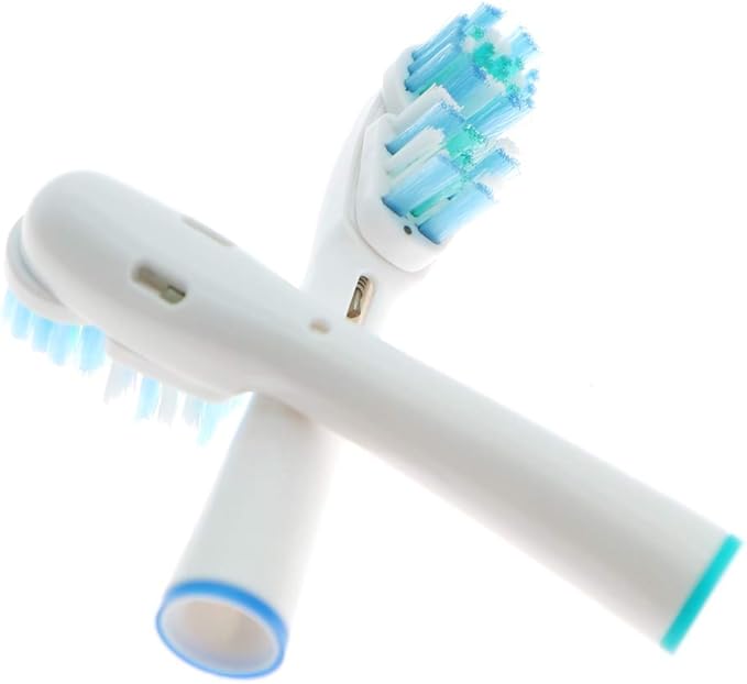 Replacement Brush Heads Compatible with Oral B- Double Clean Design, Double Clean Brush Heads, Compatible with Braun Oral-B Dual Clean Electric Toothbrush (8-Pack)