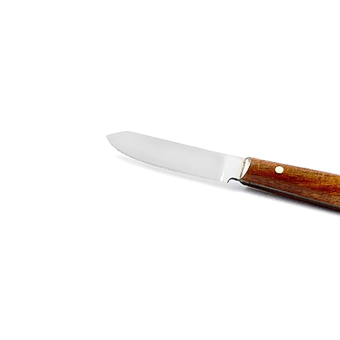 MEDSPO Professional Dental Carvers | Cement Spatula Stock Knife | Single Double End | Sculpting Wax Modeling Mixing | Lab Tools (FahenStock Wax Knife Large)