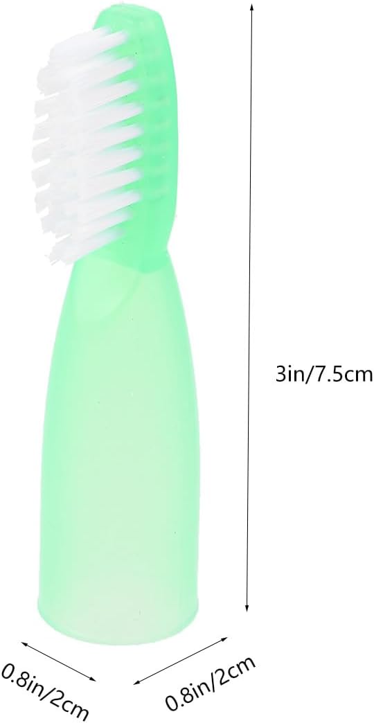 Abaodam 10pcs Soft Bristled Mini Toothbrushes with Short Handle for Detention Use, Portable Oral Cleaning Brushes, Anti-self- Design in Light Green for Personal Hygiene