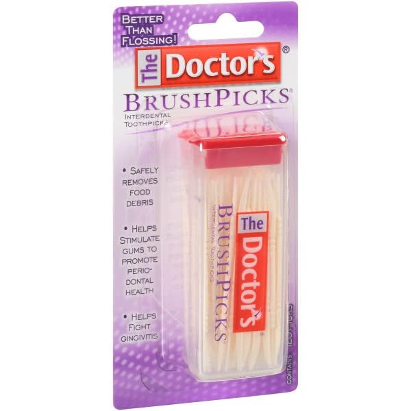 The Doctor's BrushPicks Interdental Toothpicks, 120 Count. (Pack of 24)