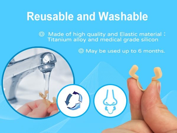 Easy Breath Nasal Dilator – Adjustable Titanium & Silicone Snoring Solution for Better Sleep, Boost Airflow – Reusable Comfortable Breathing Athlete Exercising (XXL)