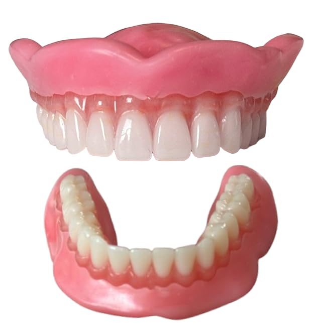 Heat and Fit® NowDenture® – Immediate Dentures by Mail – Ready to Use in Minutes! Multiple sizes, upper and lower available. (Upper & Lower Medium (Usually Women))