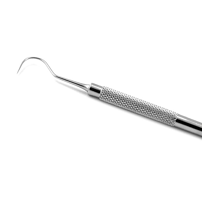 MEDSPO Professional Dental Probes | William Who | Explorer Root Canal Spreader Scaler | Mouth Mirror Tartar Remover | Dental Instruments (Probe 6 Double Ended)