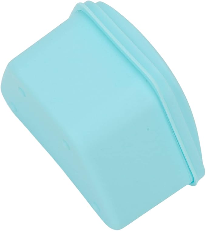 Trapezoid Retainer Case, Mouth Guard Cases, Denture Case Partial Tooth Case Denture Box Denture Storage Boxes, Travel Portable Denture Bath Box for Home Office Blue