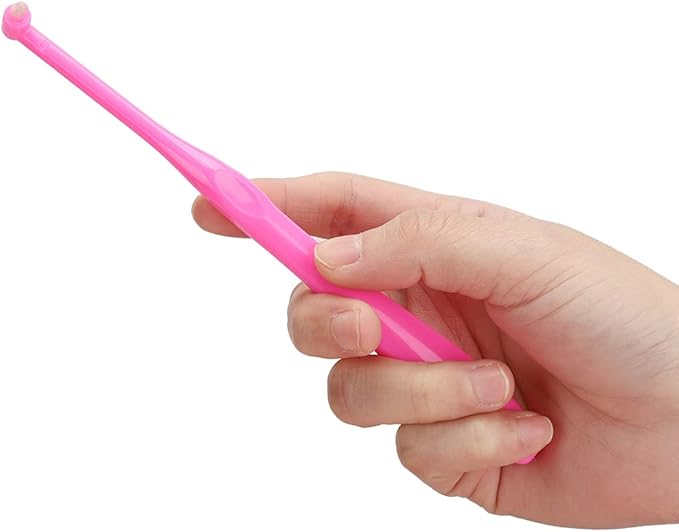 Yinhing 3Pcs Toothbrush with Small for Teeth Braces Premium Toothbrushes for Kids and Adults Ergonomic Design Effective Plaque Removal Soft White Color (Rose Red)