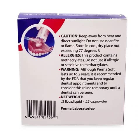 Perma Soft Denture Reline Kit- 2 Boxes (relines 4 dentures)
