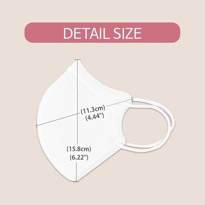 [10 Pcs] Korea Face Mask for Adults – Bird Beak type 2D Protective Health Face Mask for Dust and Smoke – 4-Layer Protective Filter – Ideal Fit for Comfortable Wear - Pink