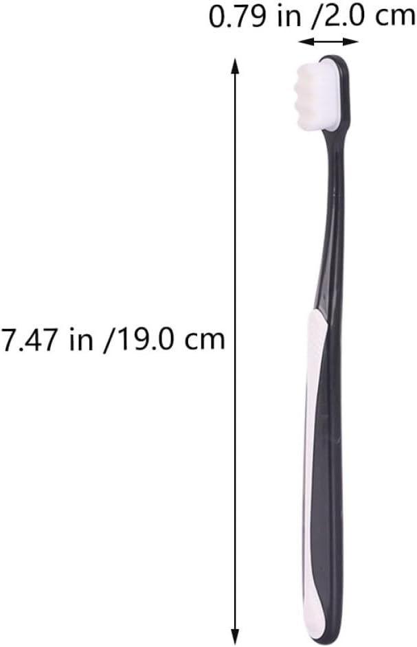 Adult Large Soft Bristle Toothbrush 4pcs, Flexible Handheld Tooth Brush Set for Household Oral Care, Suitable for Seniors and Daily Teeth Cleaning Random Color Random Color
