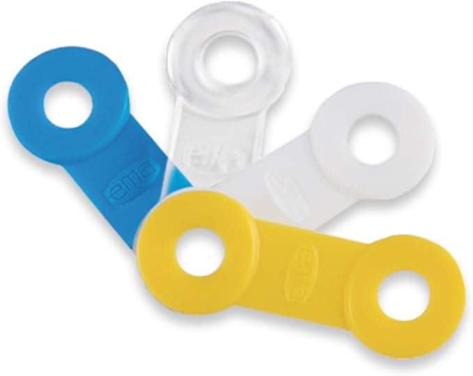 25 Pack: Replacement Straps for EMA Anti-Snoring Appliance, EMA Replacement Elastic Strap, Snore Guard Bands, Compatible with Myerson EMA Snore Appliance (Blue (Firm), 18mm)