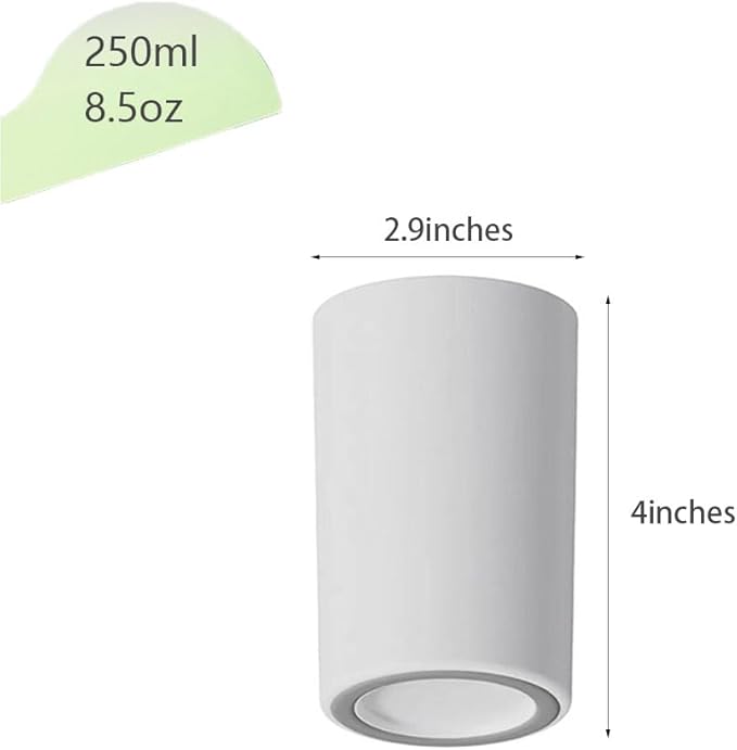 Non-Slip Bottom Couple Toothbrush Cup, Simple Bathroom Holder, Unbreakable Reusable Exquisite Toothbrush Holder (White&Grey)