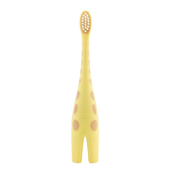 Dr. Brown's Infant-to-Toddler Toothbrush, Giraffe & Strawberry Toothpaste Set