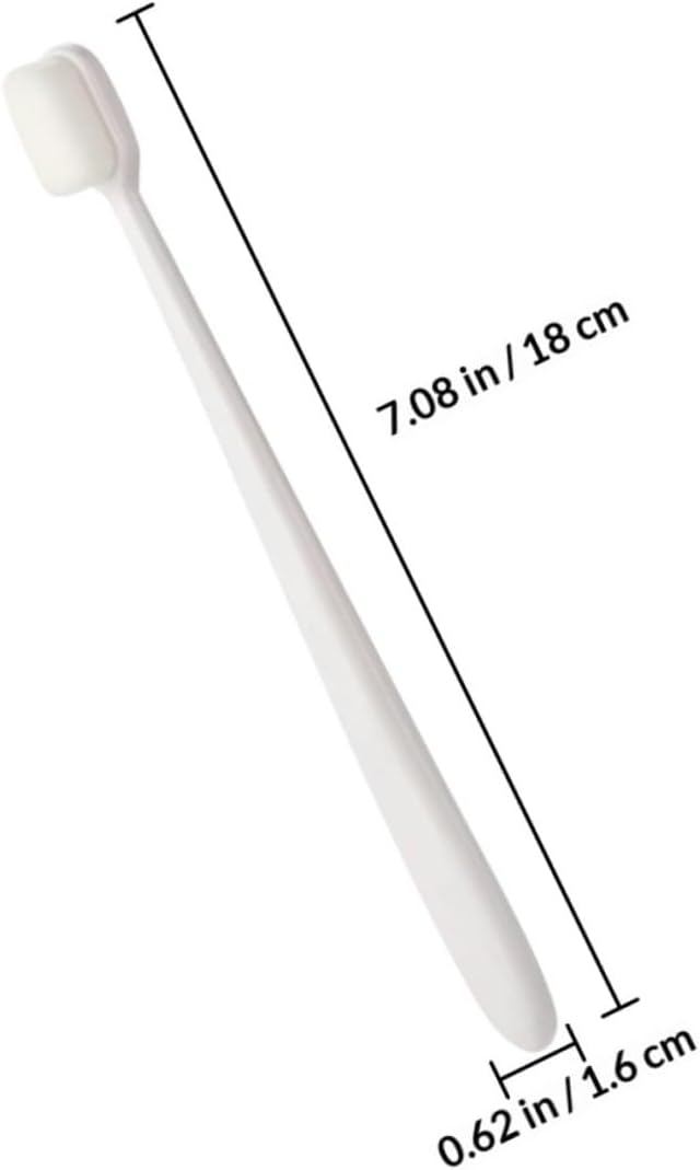 TEHAUX Micro-Nano Bristle Toothbrush Set 4Pcs Soft Tooth Cleaning Brushes for Adults Oral Care Kit Black White Travel Family Pack