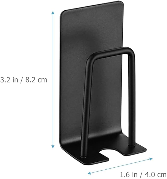Stainless Toothbrush Rack Wall Adhesive Holder with Cup Black 2pcs Hanging Bathroom Organizer for Electric and Manual Toothbrushes