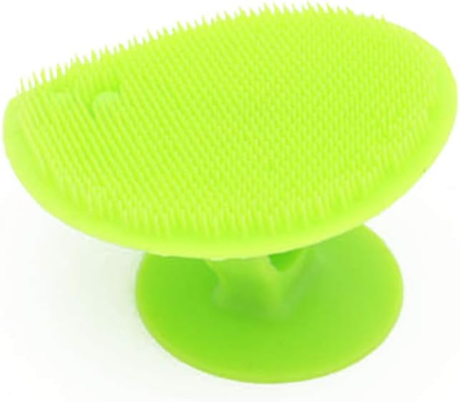 4pcs Silicone Face Scrubbers Heart Shape Face Blackhead Cleansing Brush with Suction Cup for Pore Removing Blackheads (Orange,Rose,Blue,Green)
