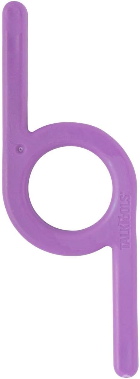 TalkTools Chewy | Oral Motor Sensory Tool for Kids and Toddlers | Therapy Tools to Improve Chewing and Biting (Purple Smooth, 2 Count (Pack of 1))