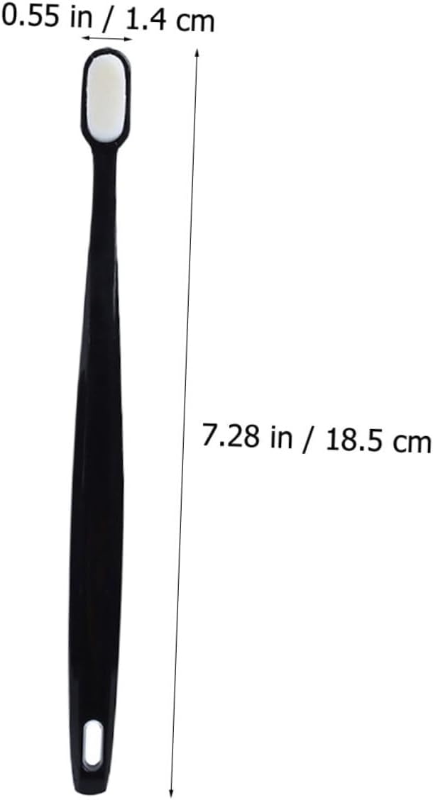 2Pcs Soft Toothbrush for Adults Sensitive Gum Care Super Soft Bristles for Plaque Removal Ergonomic Handle for Home and Travel Use