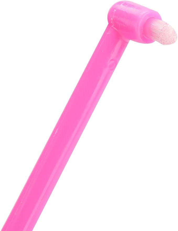 Yinhing 3Pcs Toothbrush with Small for Teeth Braces Premium Toothbrushes for Kids and Adults Ergonomic Design Effective Plaque Removal Soft White Color (Rose Red)