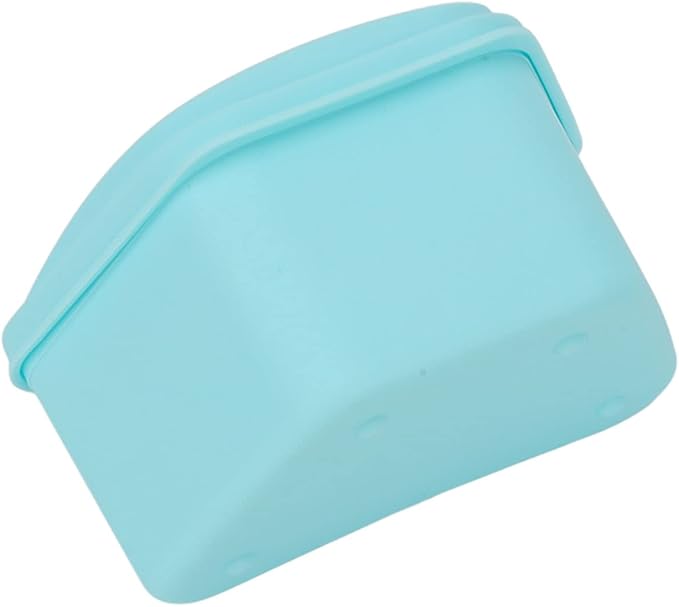 Trapezoid Retainer Case, Mouth Guard Cases, Denture Case Partial Tooth Case Denture Box Denture Storage Boxes, Travel Portable Denture Bath Box for Home Office Blue