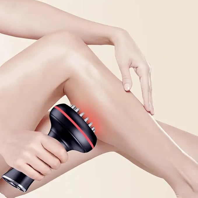 4 in 1 Leg Massager for Lymphatic Drainage, 2025 New Hand Held Cleanse Massager for Edema, Rechargeable Heating Vibration