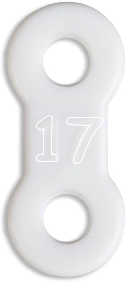 25 Pack: Replacement Straps for EMA Anti-Snoring Appliance, EMA Replacement Elastic Strap, Snore Guard Bands, Compatible with Myerson EMA Snore Appliance (White (Soft), 17mm)