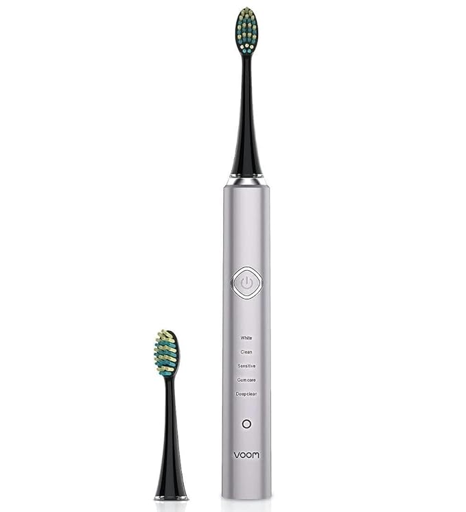 Voom Sonic Pro 7 Electric Toothbrush for Adults, Sonicare Electric Toothbrush with 40000 VPM w/ 5 Deep Clean Modes, Rechargeable Toothbrushes Fast Charge 4 Hours Last 8-Weeks