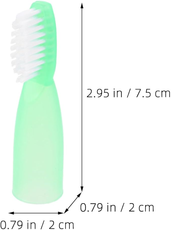 20pcs Mini Finger Toothbrushes Soft Short Handle Detention Use Teeth Cleaning Tools Anti-Self- Dental Brushes for Oral Care