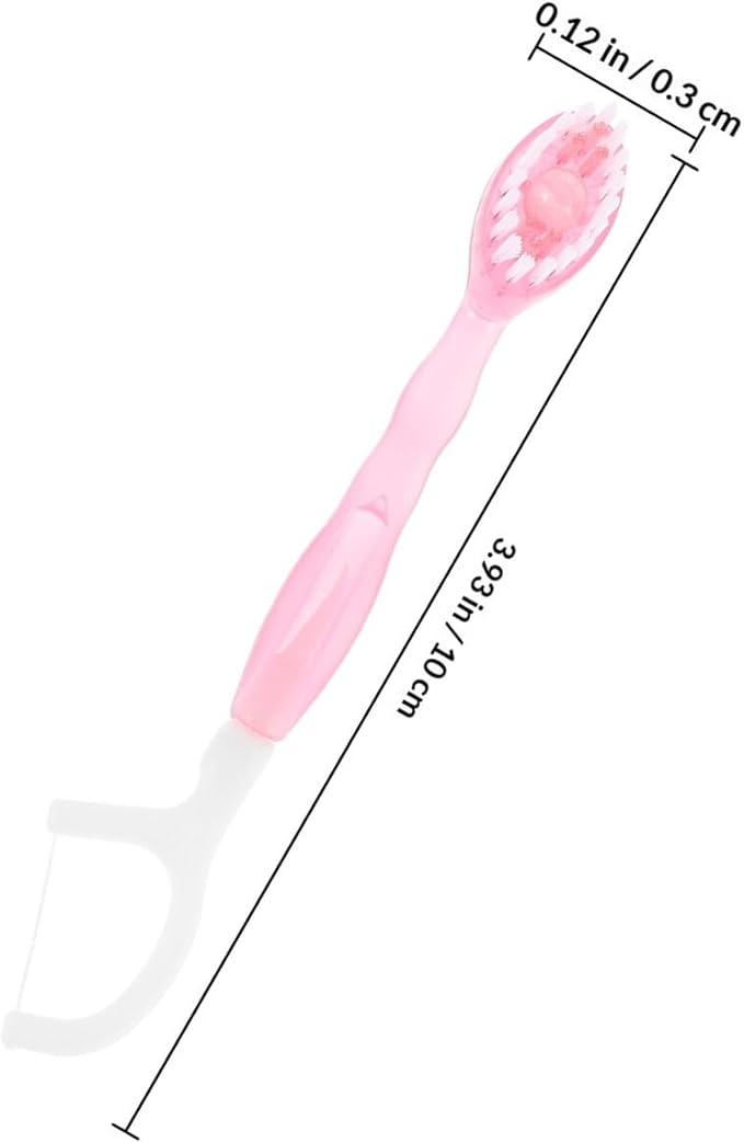 DECHOUS 10pcs Mini Disposable Toothbrushes Soft Bristle Travel Toothbrush Set Portable On-The-go for Camping and Hotel Use