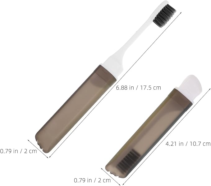 Portable Travel Folding Toothbrush Set 5pcs Small Size Foldable Manual Toothbrushes with Colorful Handles, Compact Oral Care Kit for Business, Hotel, Camping, and Family Use