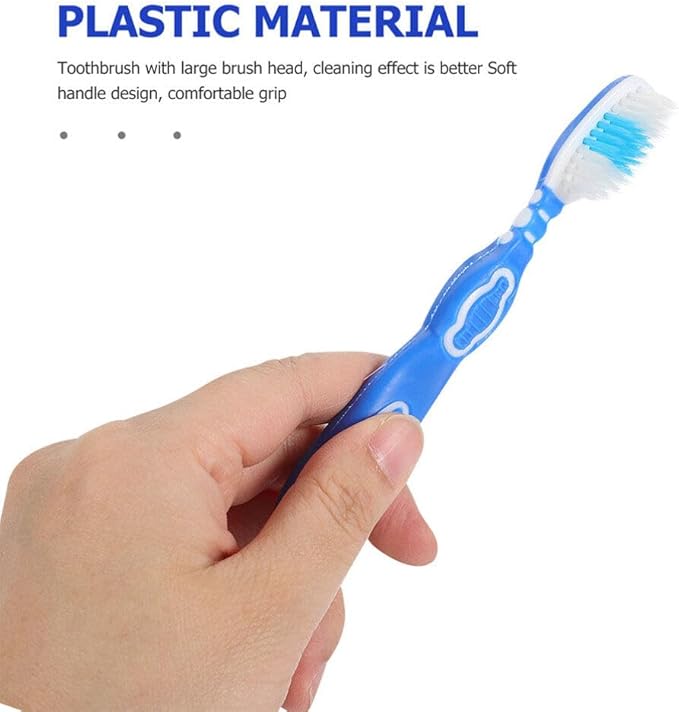 Beaupretty 6Pcs Mini Travel Toothbrush Set Short Handle Soft Bristles Portable Toothbrush for Oral Care on The Go