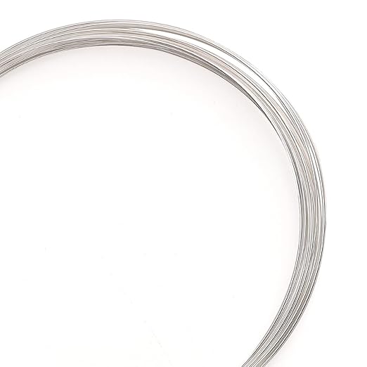 Silver Plated Wire 0.6mm 5 Meters Bead Cord for Bracelet Necklace Charm Beading Jewelry Making Findings