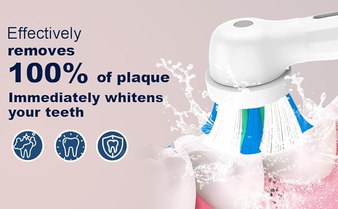 Toothbrush Heads Compatible with Oral b IO, Replacement Heads Compatible with Oral b IO 2/3/4/5/6/7/8/9/10/Deep Clean Series Electric Toothbrush (8 White)