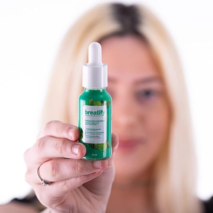 Bad Breath Eliminating Serum – Bad Mouth Smell Removing Drops – Easy to Carry and Handy Fresh Breath Oil-serum, 20 mL, 0.68 Oz (Pack of 6, 4.08 Oz)