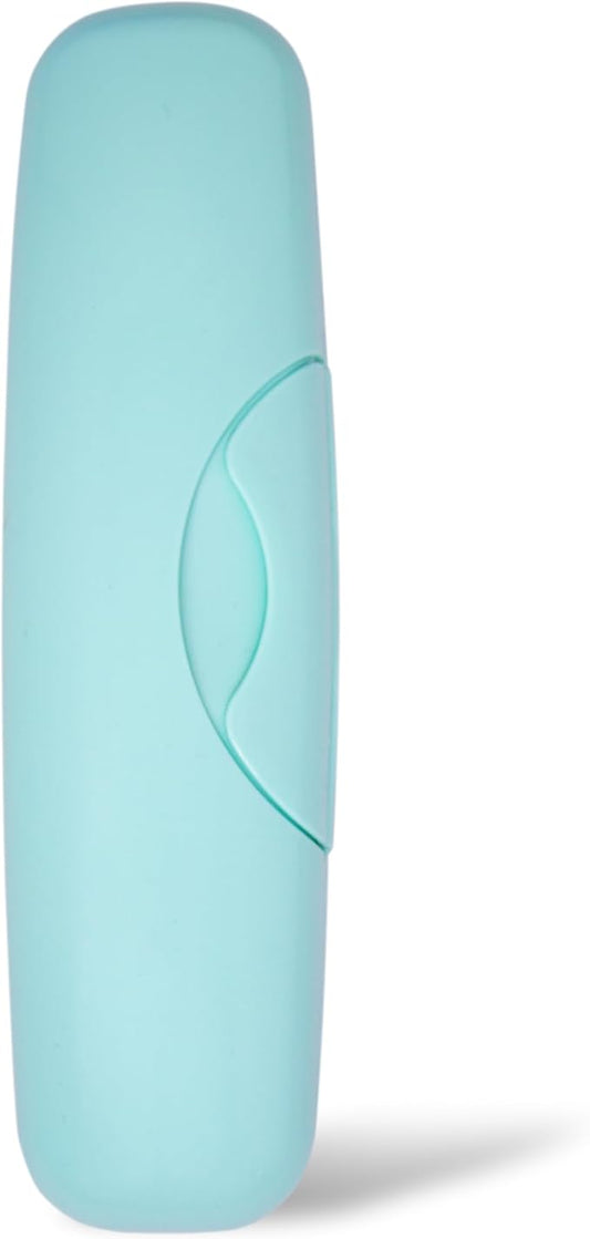 RADIUS Toothbrush Travel Case for Big Brush/Original/Scuba Brushes, BPA-Free Recycled Plastic, Portable for Bathroom, School, Home, Camping - Mint (ONLY fits the Big Brush/Original/Flex/SCUBA)