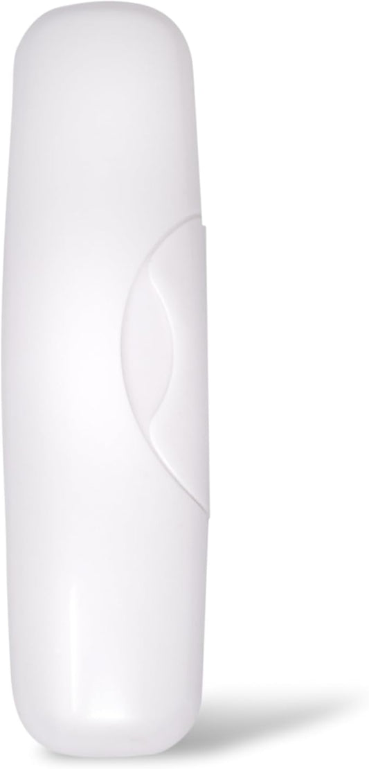RADIUS Toothbrush Travel Case for Big Brush/Original/Scuba Brushes, BPA-Free Recycled Plastic, Portable for Bathroom, School, Home, Camping - White (ONLY fits the Big Brush/Original/Flex/SCUBA)