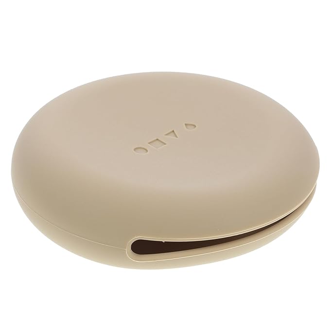 Beaupretty Makeup Puff Case Travel Silicone Powder Puff Holder Portable Makeup Sponge Container for Women Girls Coffee