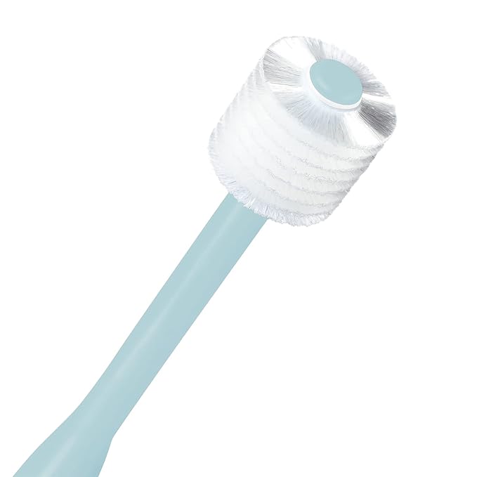 Brilliant Oral Care Expectant Mom Toothbrush, a Pregnancy Must Have with Gentle, Extra Soft Bristles, Round Head for Sensitive Teeth and Gums, Aqua, 1 Pack