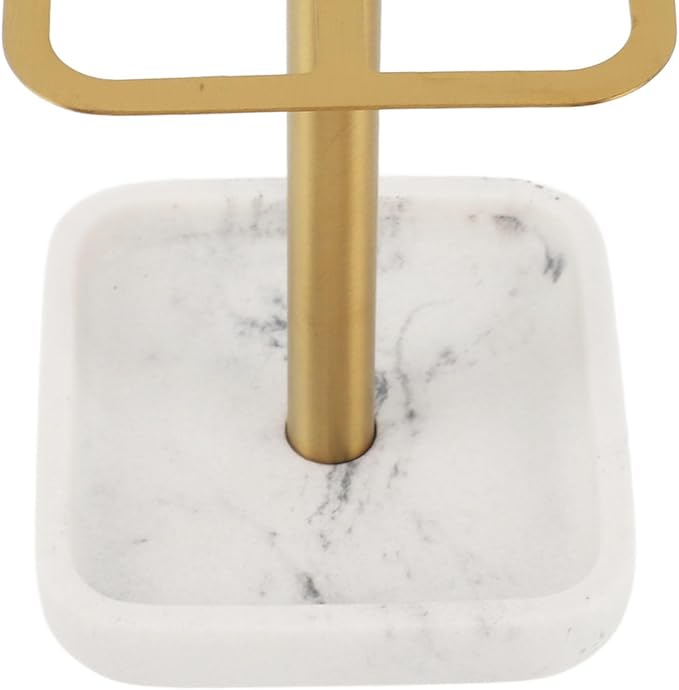 304 Stainless Steel Toothbrush Holder, Bathroom Toothpaste Storage Stand, Rustproof Metal Toothbrush Organizer Stand, 3 Slots Space Saving Toothpaste Organizer for Bathroom(Gold)