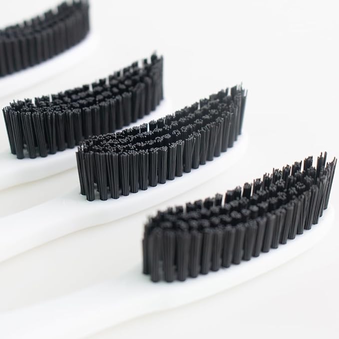 Huge Head Extra Hard & Firm Toothbrush, Large Long Head Charcoal Bristle Tooth Whitening Dental Oral Care (White, Extra Large)