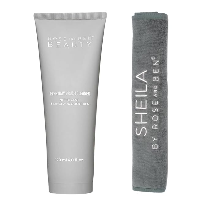 Rose and Ben Beauty Everyday Brush Cleanser and Cleansing Palm Pad