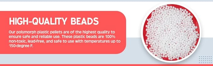 Thermoplastic Beads for Teeth Repair - DIY Tooth Filling - Made in E.U. - Moldable Thermal Beads - Realistic and Durable - Pack of 4 (20 Grams Each)