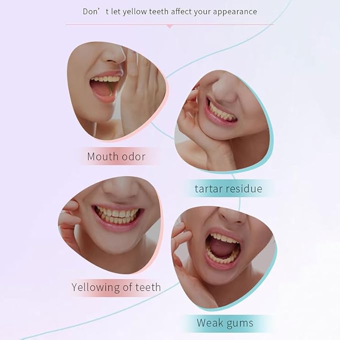 Niacinamide Whitening Toothpaste (Pack of 2) - Cleans Stains and Strengthens Teeth, Reduces Gum Problems, Freshens Breath, Mint Flavored Without Fluoride for Sensitive Teeth