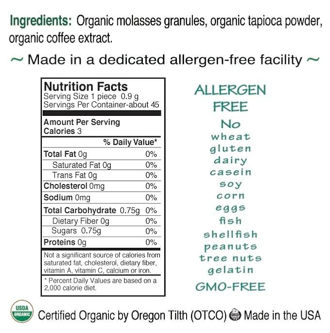 St. Claire's Organic Herbal Pastilles, (Coffee, 27 Ounce Refill Bag) | Gluten-Free, Vegan, GMO-Free, Plant-based, Allergen-Free | Made in our Allergen-Free facility