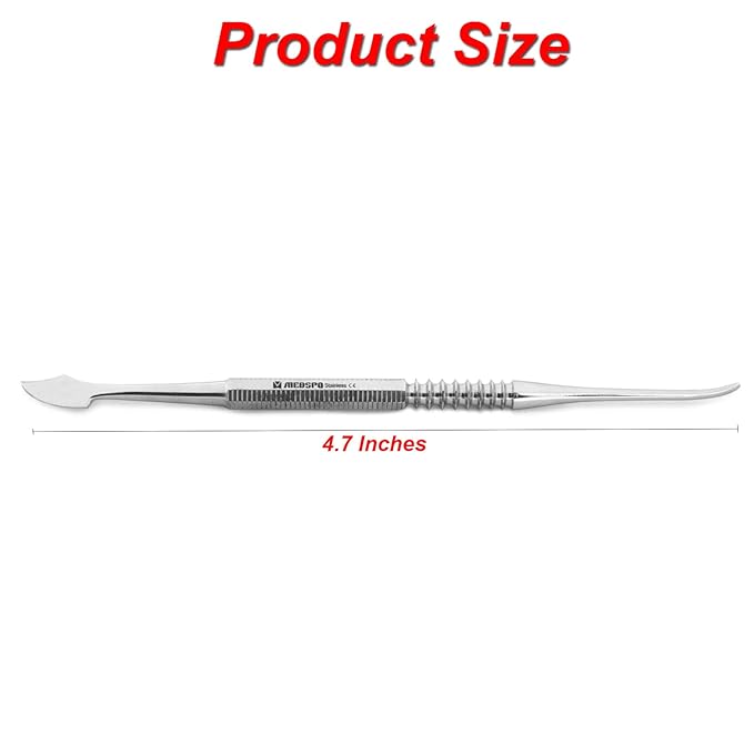 MEDSPO Professional Dental Carvers | Cement Spatula Stock Knife | Single Double End | Sculpting Wax Modeling Mixing | Lab Tools (Zahle Carver)