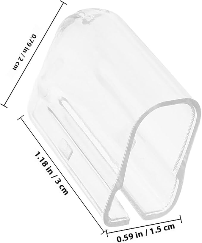 20Pcs Toothbrush Covers Protective Caps Compatible with Manual and Electric Toothbrushes Dustproof Travel Tooth Brush Case for Home and On-The-Go