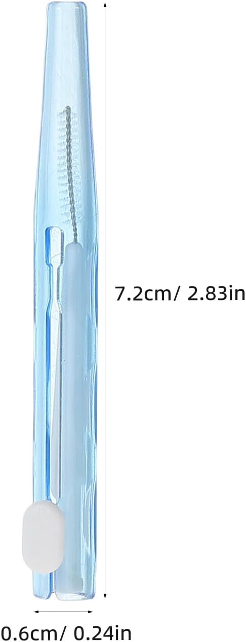 40pcs Interdental Toothbrush for Braces Push-Pull Cleaning Brush Kit with Soft Bristles Lightweight Ergonomic Handle for Teeth Flossing and Oral Care