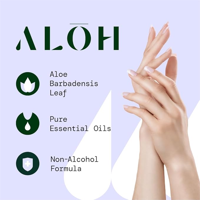 ALO ALŌH Sweet Orange Bergamot + Aloe Sanitizing Hand Wipes - Clean Hands, Clear Mind - On The Go Hand Sanitizer Wipes for Kids and Adults - (6 Pack, 20ct Wipes)