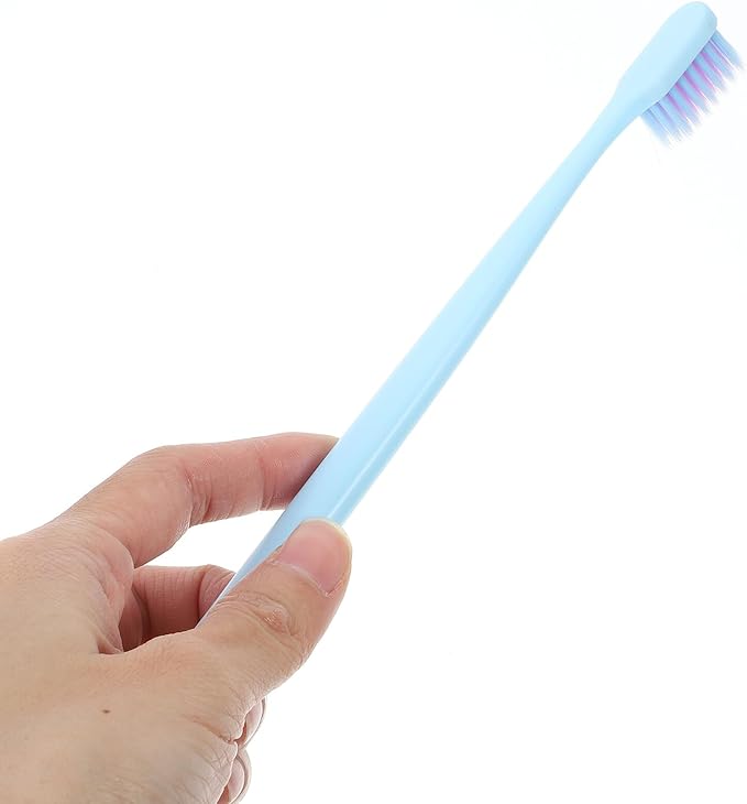 10Pcs Soft Bristles Toothbrush with Ergonomic Non-Slip Handle Wear-Resistant Manual Teeth Brush for Adults Portable Travel and Household Use Gentle Cleaning for Healthy Teeth