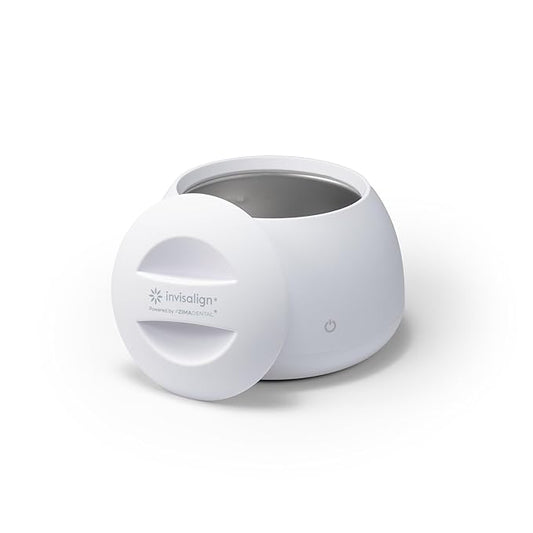 Invisalign Ultrasonic Cleaner by Zima Dental – Aligner & Retainer Cleaner, 5-Min Auto Cycle, Arctic White