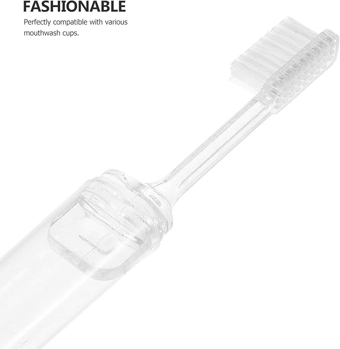10Pcs Portable Folding Travel Toothbrush Set with Storage Case Compact Manual Toothbrushes for Camping Hiking and Daily Oral Care