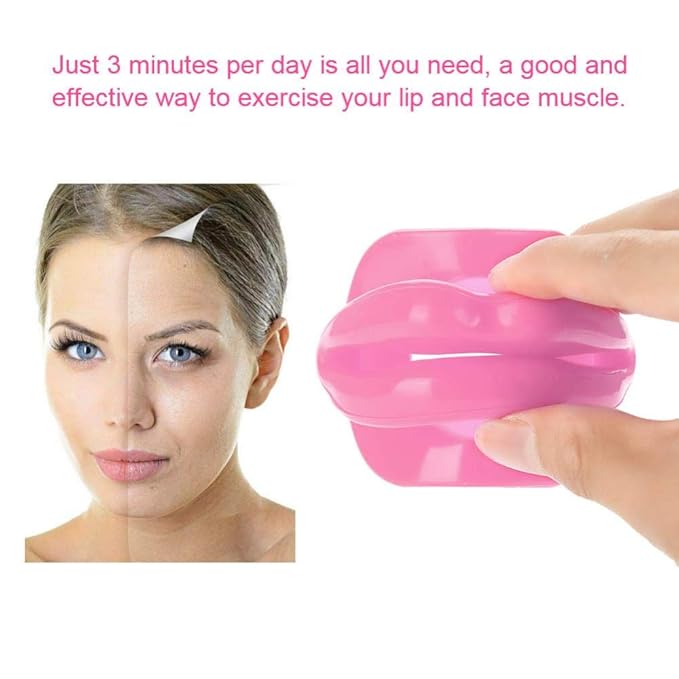 Lip Trainer, Face Slim Exerciser Muscle Lips Trainer Tightener Silicone Face Lifting Lip Exerciser Mouth Muscle Tightening Tool Face Exercise Lips Trainer Face Beauty Tools for
